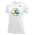 Nike Women's Dri-Fit Cotton Tee - JG Circle - White