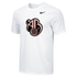 Nike Men's S/S Dri-Fit Cotton Tee - Alycia - White/Black