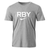 Nike Men's 100% Cotton Tee - RBY Solid Light Swoosh - Grey