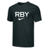 Nike Youth 100% Cotton Tee - RBY Solid Light Swoosh - Black
