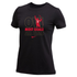 Nike Women's S/S 100% Cotton Tee - OVI Most Goals Metallic - Black