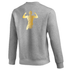 Nike Mens Wrestling AE Monogram with Name And Swoosh With Amit Flex Club Fleece Crew - Grey