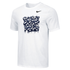 Nike Youth Wrestling Grey Graffiti Full Center Dri-Fit Cotton S/S Tee - White