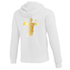 Nike Womens Wrestling AE Monogram with Name And Swoosh With Amit Flex Club Fleece Hoodie - White