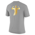 Nike Womens Wrestling AE Monogram With Amit Flex Dri-Fit Cotton SS Tee - Grey
