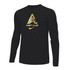 Nike Mens Wrestling AE Monogram with Name And Swoosh With Amit Flex L/S Dri-Fit Cotton Tee - Black
