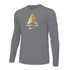 Nike Mens Wrestling AE Monogram with Name And Swoosh With Amit Flex L/S Dri-Fit Cotton Tee - Grey 