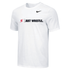 Nike Youth Wrestling Just Wrestle Dri-Fit Cotton S/S Tee - White