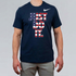 Nike Men's USA Boxing Just Do It Dri-Fit Cotton S/S Tee - Navy