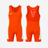 Nike Grappler Elite Wrestling Singlet - Orange / White