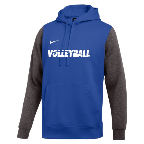 Nike Men's Club Fleece Color Block Hoodie Volleyball Royal/Grey