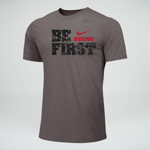Nike Men's Boxing Be First Cotton Tee - Grey