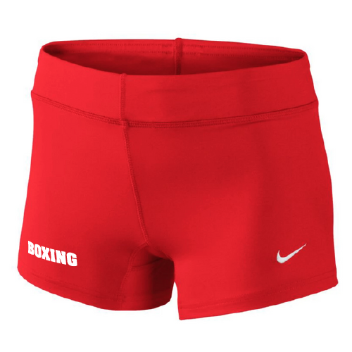 red nike spandex shorts