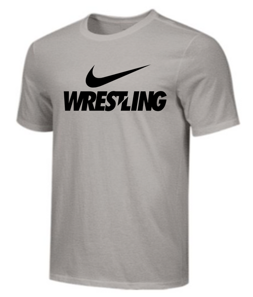 grey and white nike t shirt