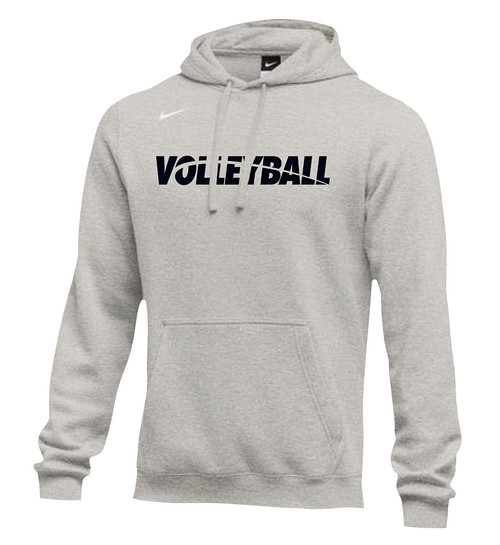 Nike Men's Volleyball Club Fleece Hoodie - Grey/Black