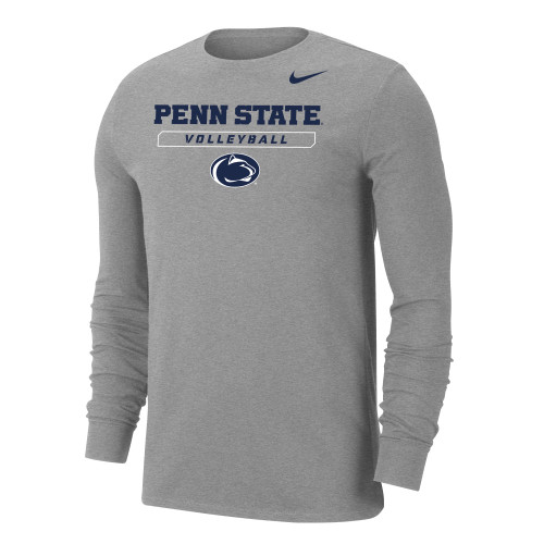 Nike Men's Volleyball Penn State Dri-Fit Cotton Long Sleeve Tee - Dark ...