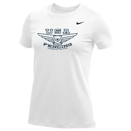 Nike Women's USA Fencing Legends of the Piste Tee White/Navy