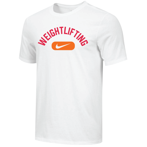 white orange nike shirt
