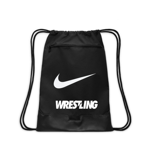 Nike Wrestling Brasilia 9.5 Training Gym Sack - Black/White