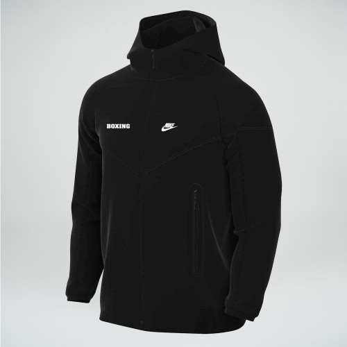Nike Men's Boxing Team Tech Fleece Windrunner Hoodie Full-Zip - Black