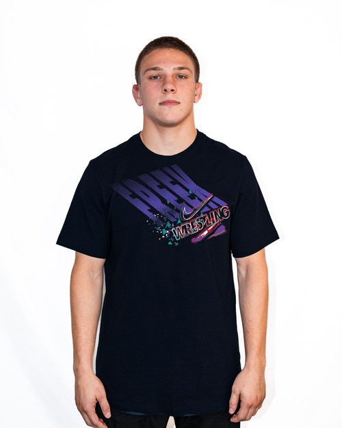 Nike Men's Wrestling Freek SS Crew Cotton Tee - Black