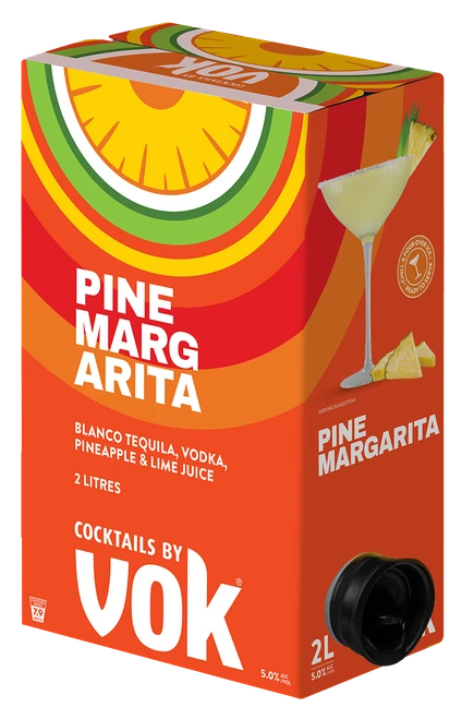 Vok Pine Margarita 5% 2L Batch Managed - 6pk