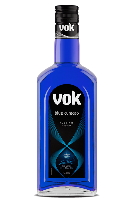 Vok Blue Curacao Liqueur 17% 500ml 6pk