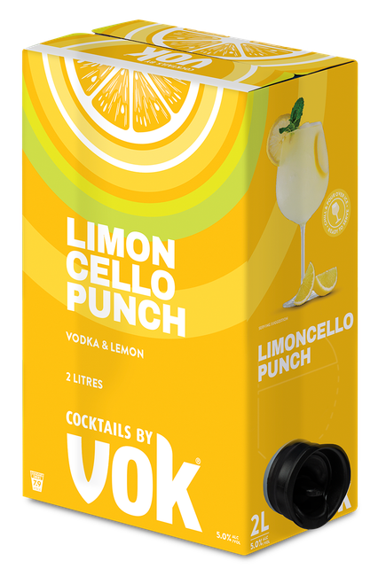 Vok Limoncello Punch 5% 2L Batch Managed - 6pk