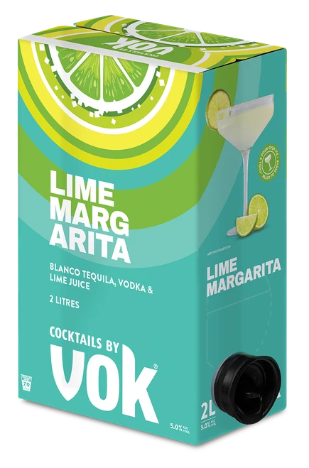 Vok Lime Margarita 5% 2L Batch Managed - 6pk