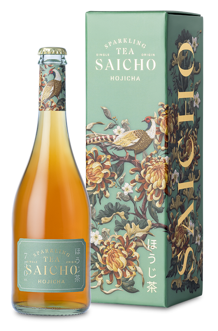 Saicho Sparkling Tea Hojicha 750ml (Gift Box) 6pk