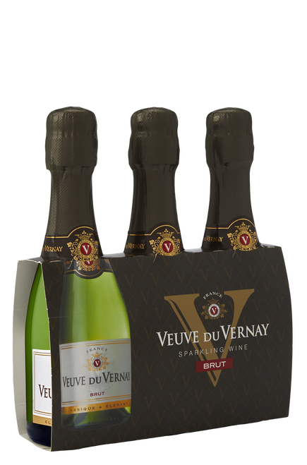 Veuve Du Vernay Brut (8 x 3 Pack) 200ml NV - 24pk