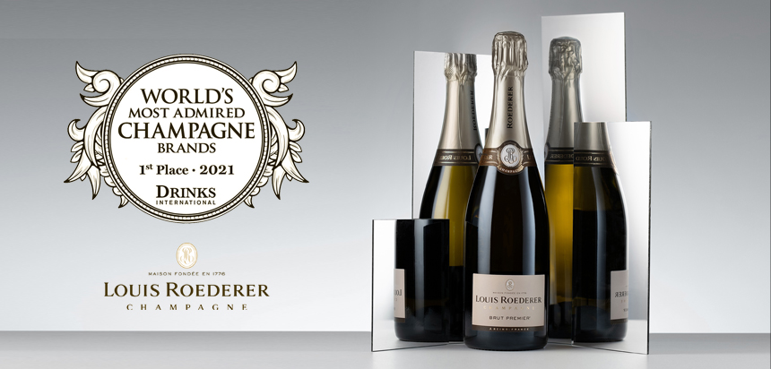 Louis Roederer crowned World's Most Admired Champagne Brand 2021