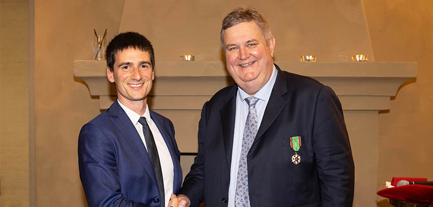 EuroVintage Founder and CEO - Nick Hern receives French Republic’s Ordre du Mérite Agricole