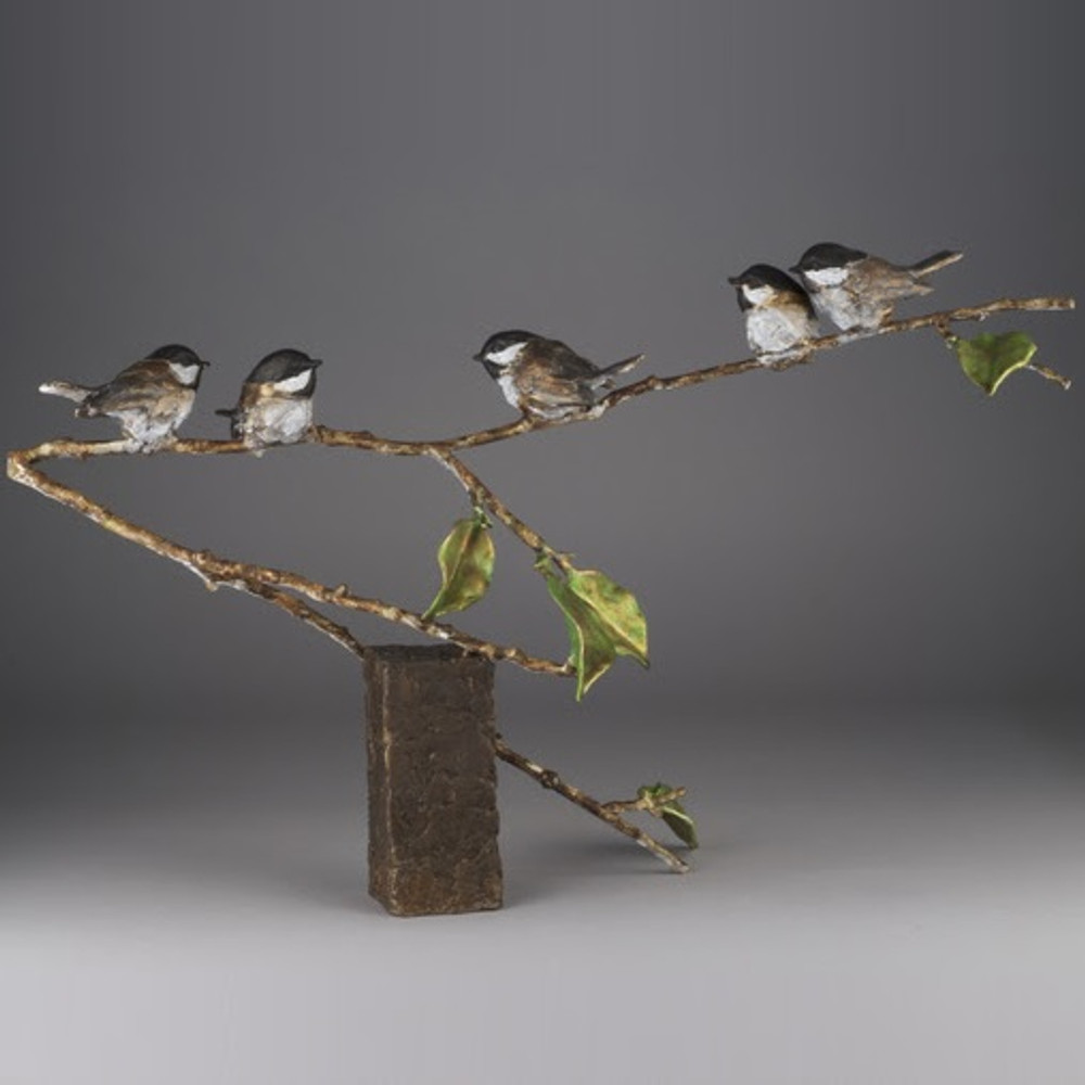 Chickadee Bronze Sculpture "Fine Feathers" | Mark Hopkins | 73022