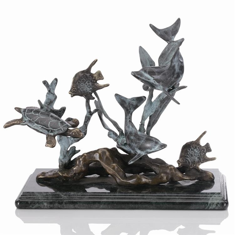 Dolphin Seaworld Sculpture | Figurine | Decor | SPI