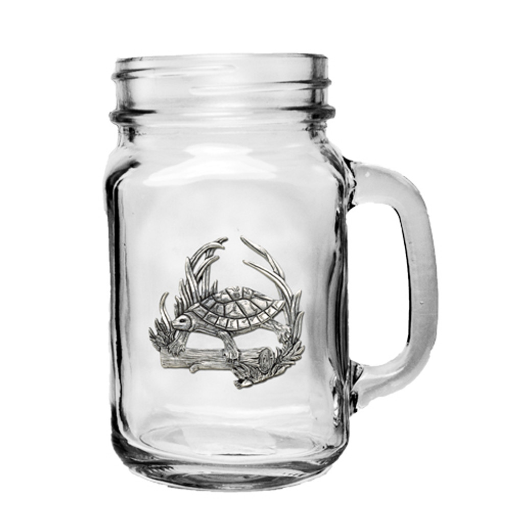 Turtle Mason Jar Mug Set of 2 | Heritage Pewter | HPIMJM4115