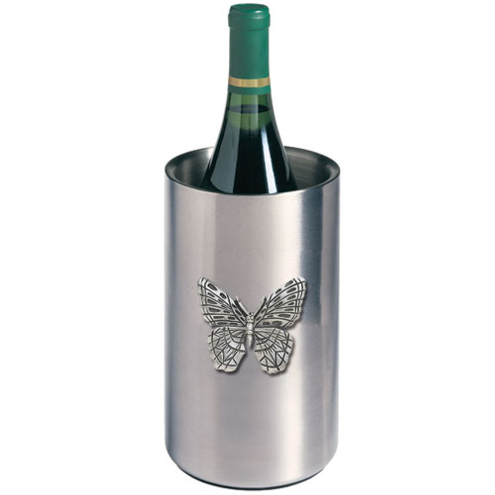 Butterfly Wine Chiller | Heritage Pewter | HPIWNC4053