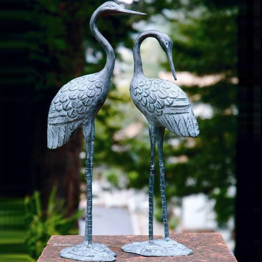 Crane Sculpture Love Pair | BP15362 | SPI Home