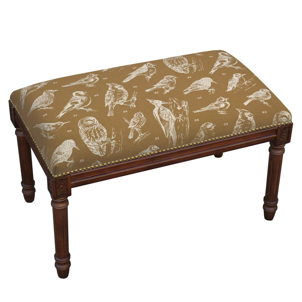 Bird Watch Bench | Upholstered Bird Bench | CS062BC-CA