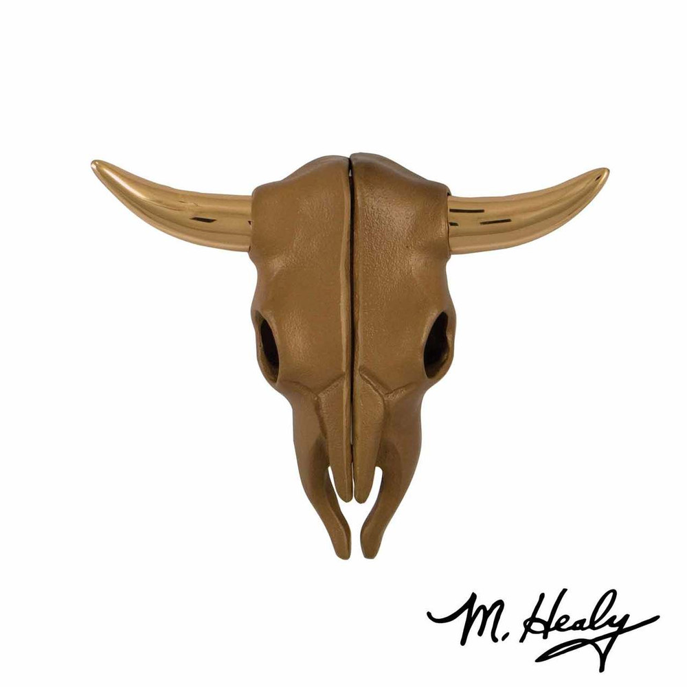 Steer Skull  Brass Door Knocker | MH2792 | Michael Healy-1