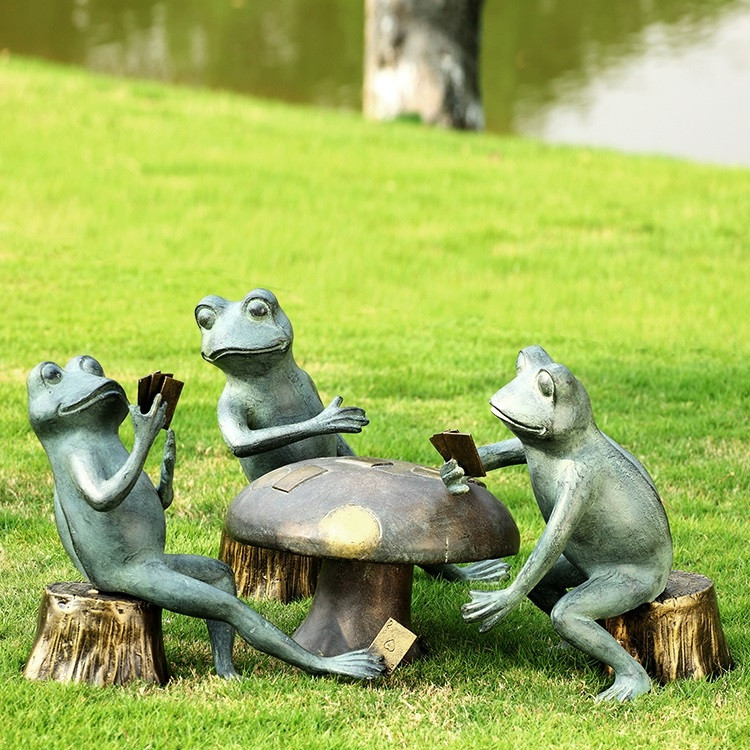 Frog Garden Sculpture Set | Card Cheat | SPI Home