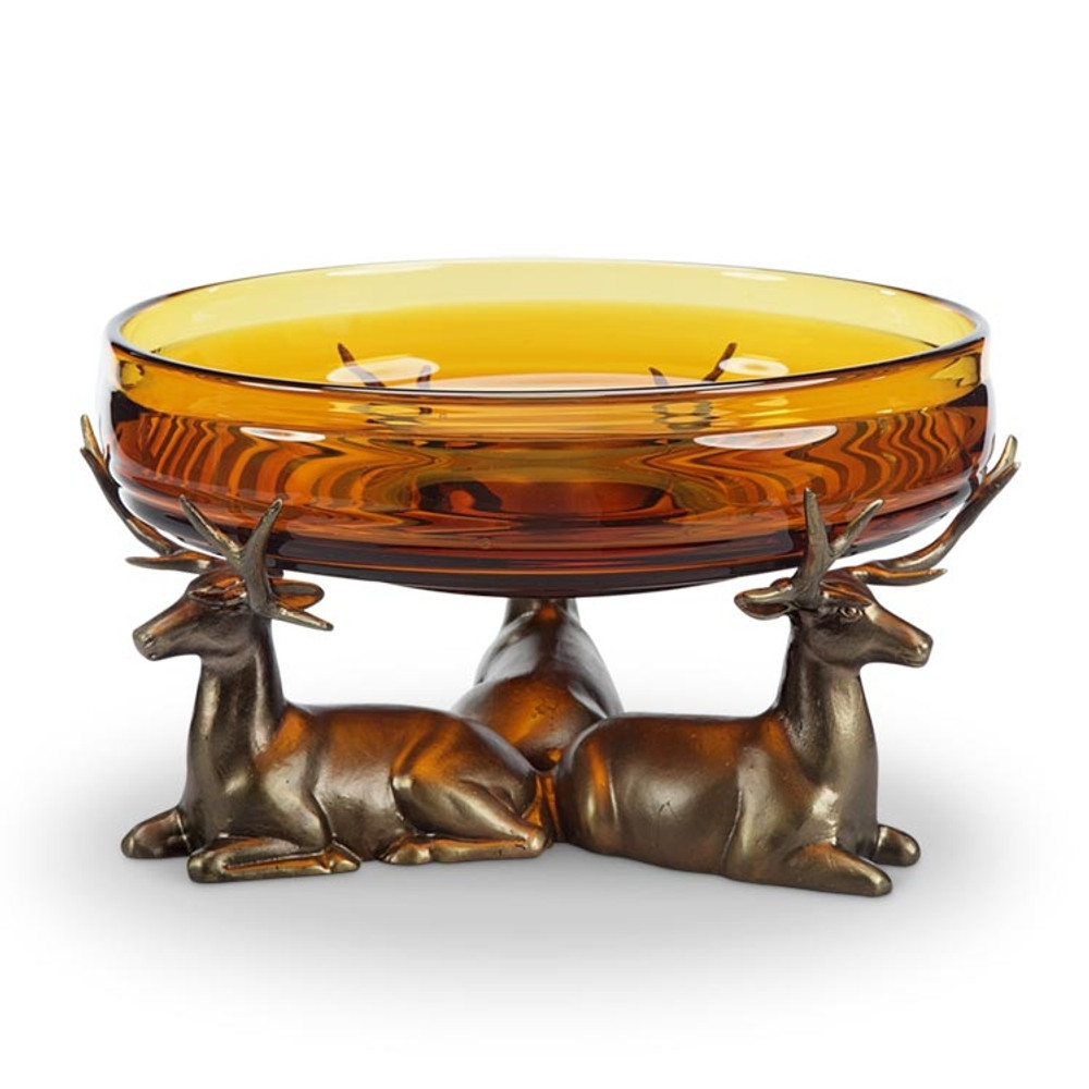 Deer Glass Bowl | 34642 | SPI Home