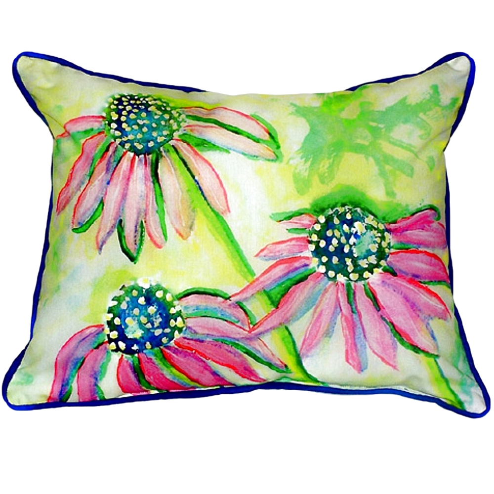 Cone Flower Indoor Outdoor Pillow 20x24 | Betsy Drake | BDZP195