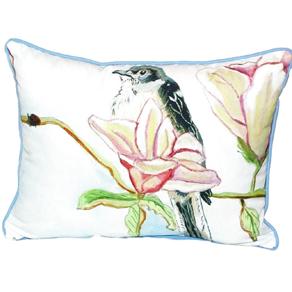 Mockingbird Scene Indoor Outdoor Pillow 20x24 | Betsy Drake | BDZP402