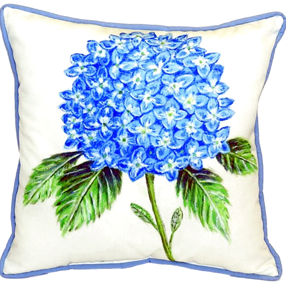 Hydrangea Indoor Outdoor Pillow 22x22 Indoor Outdoor Pillow