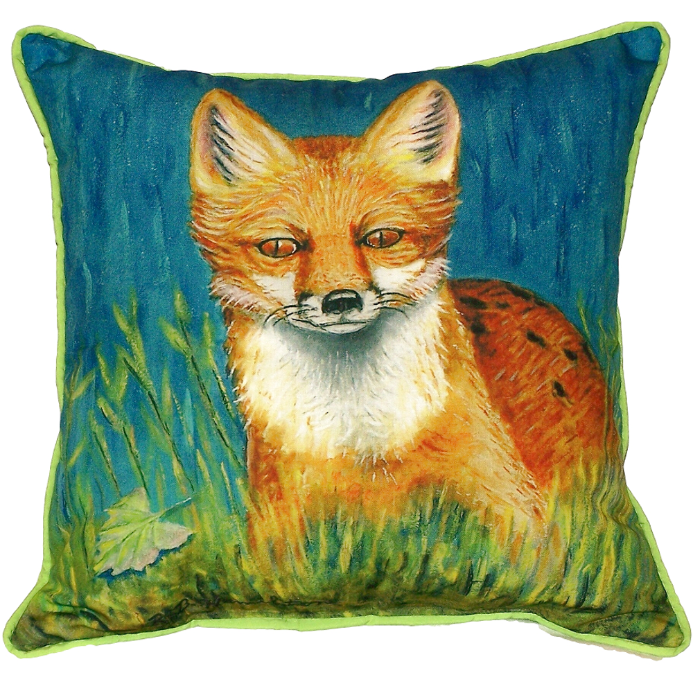 Red Fox Indoor Outdoor Pillow 22x22 | Betsy Drake | BDZP139