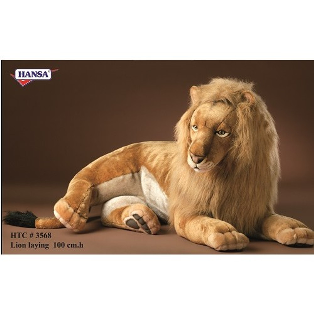 Lion Extra Large Stuffed Animal | Male Lion Plush | Hansa Toys