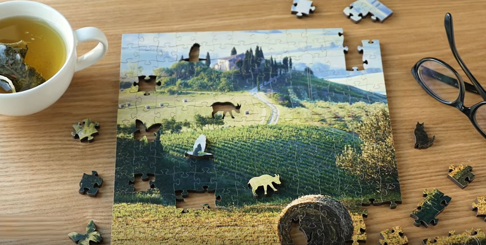 Bison Artisanal Wooden Jigsaw Puzzle | Zen Art & Design | ZADBISON