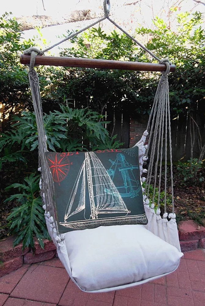 Sailboat Hammock Chair Swing "Latte" | Magnolia Casual | LTTC503-SP-3