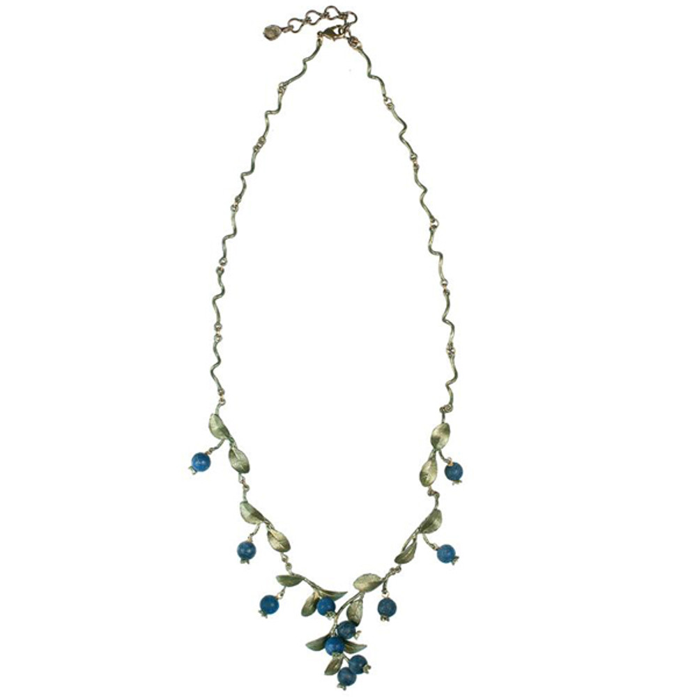 Blueberry Twigs Adjustable Necklace | Michael Michaud Jewelry | 7925BZBC